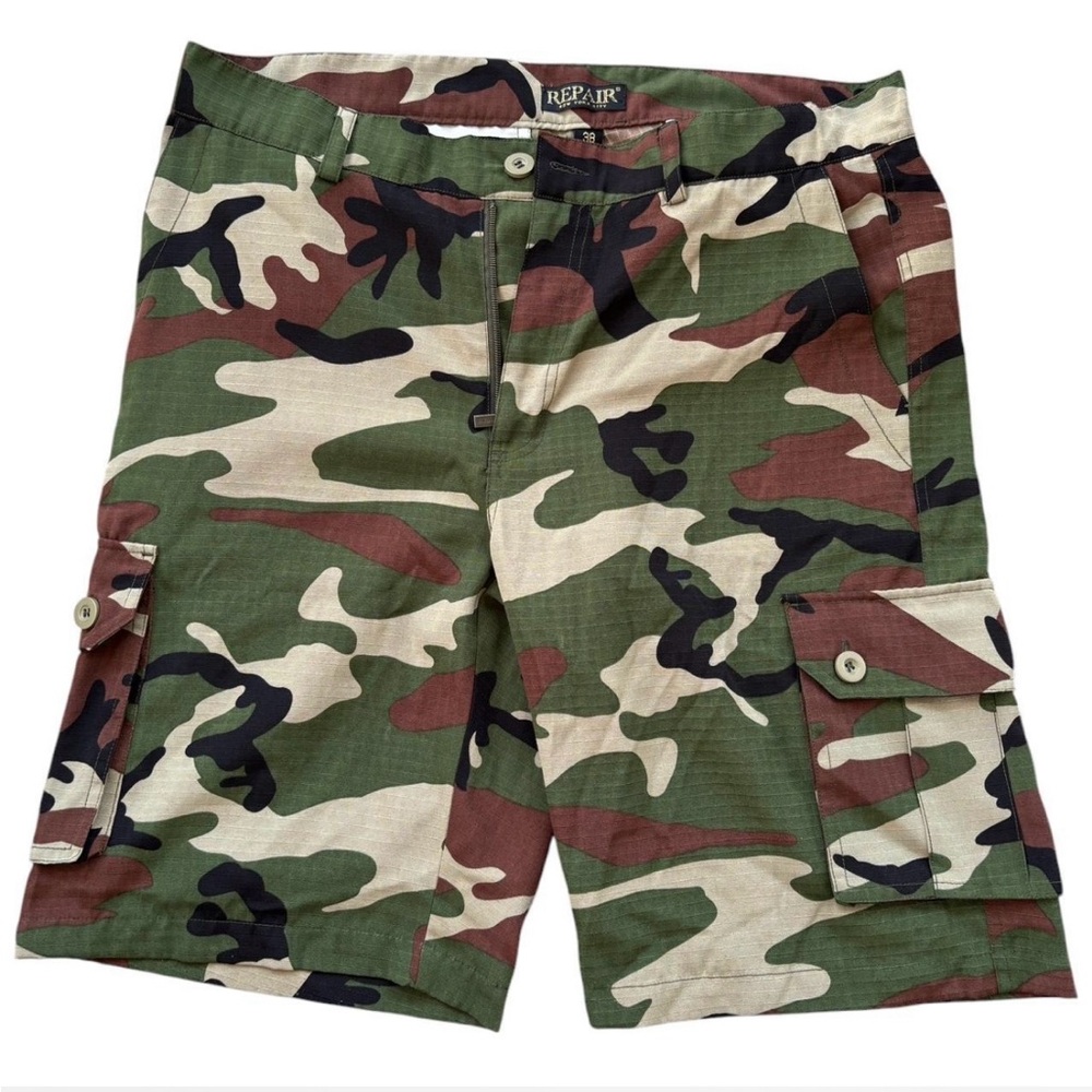 Men’s Y2K Camo Cargo Shorts